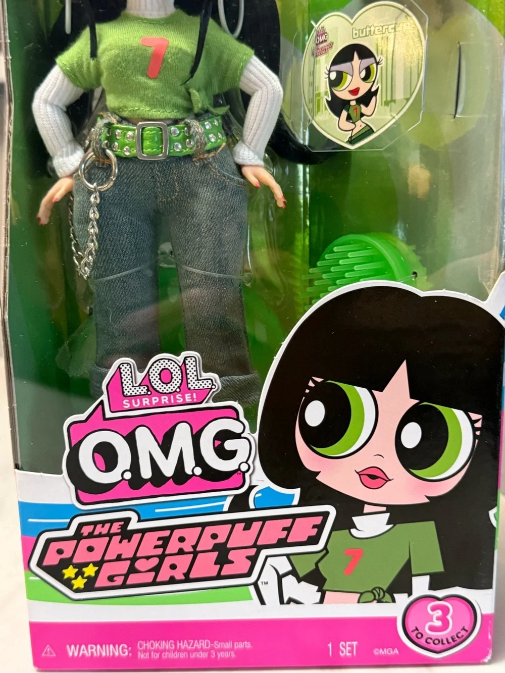 L.O.L. Surprise! O.M.G. Powerpuff Girls Buttercup Fashion Doll Set